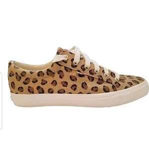 NWOT Keds Women's Canvas Sneaker Animal Leopard Print Streetwear Sporty Size 11